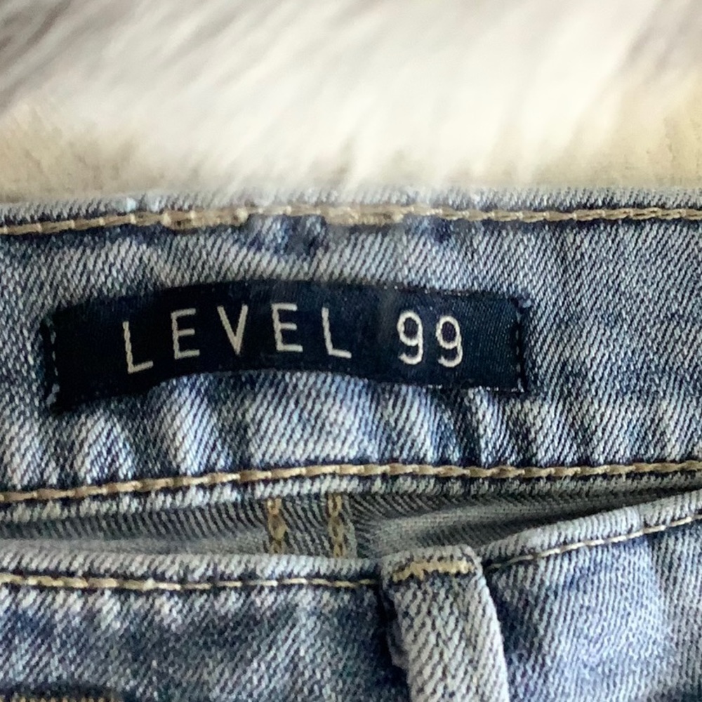 Distressed Blue Jeans - Picture 2 of 3